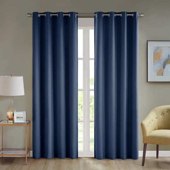 Beautyrest Black Luxurious Magnetic Closure Window Curtain, 2-Pack - Picture 9 of 13